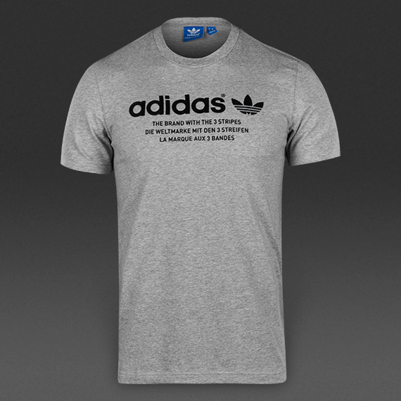 Adidas Originals Fashion GRP Tee Medium Grey Heather for Men